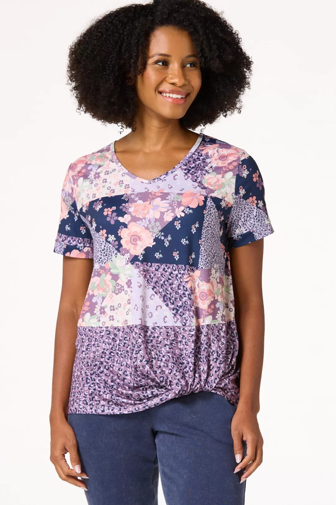 Cato Athleisure | Tops | Animal Floral Top