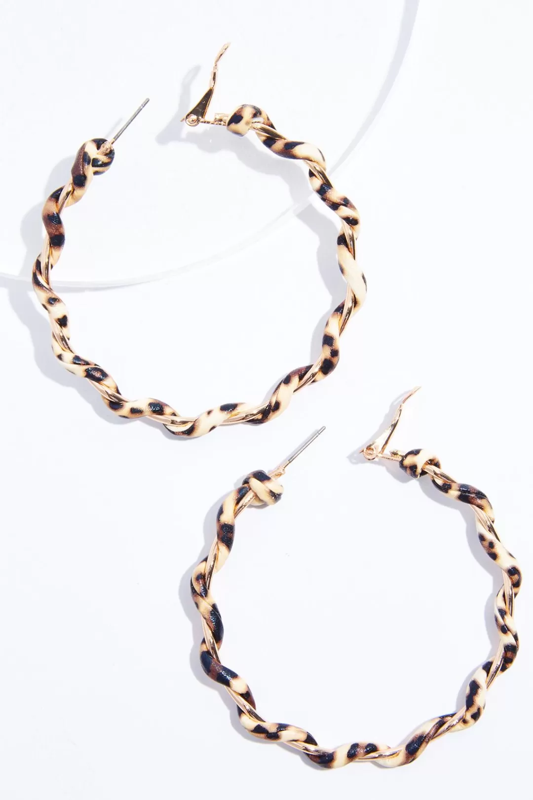 Cato Earrings | Animal Twist Hoop Earrings