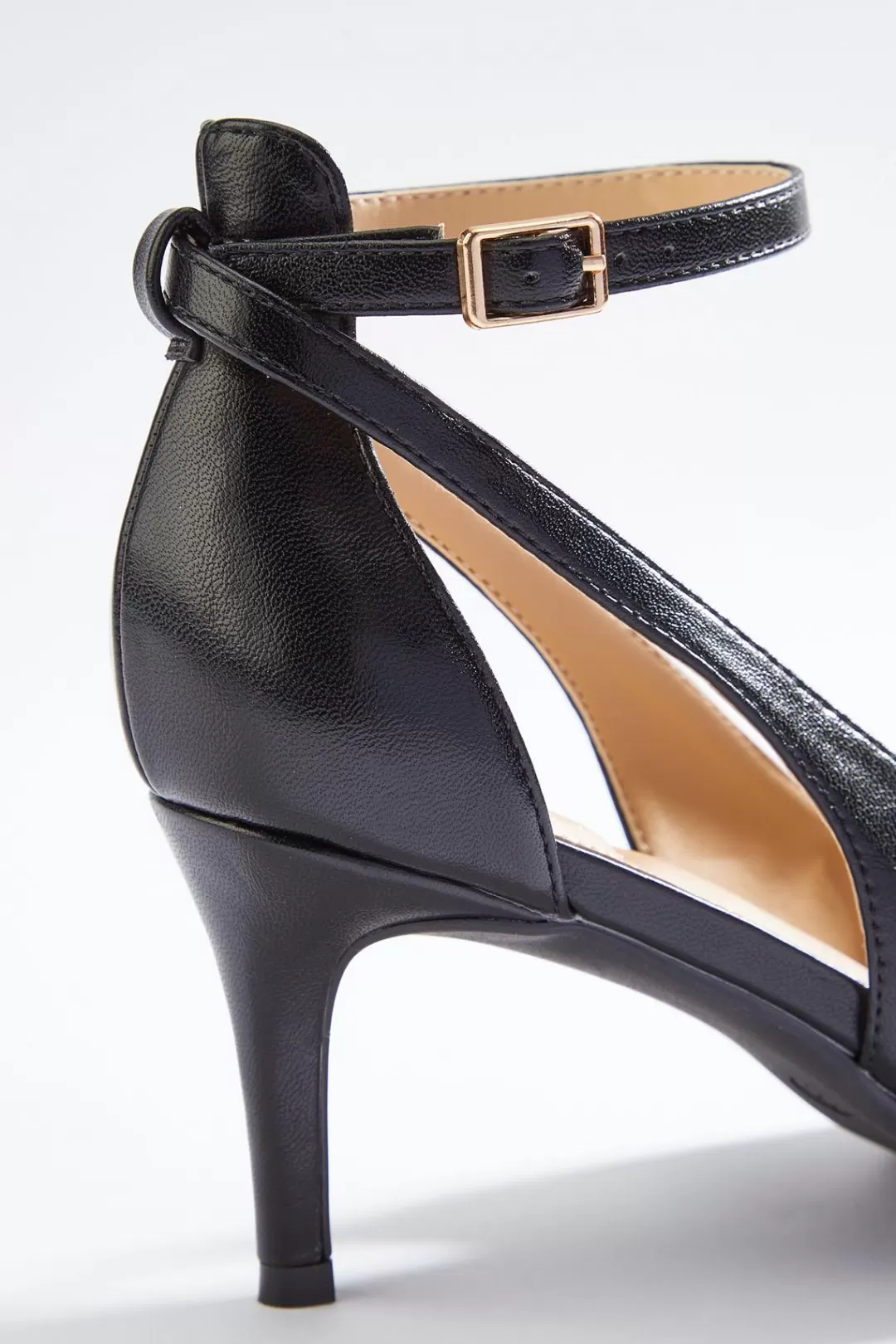 Cato Heels | Ankle Strap Cutout Pumps