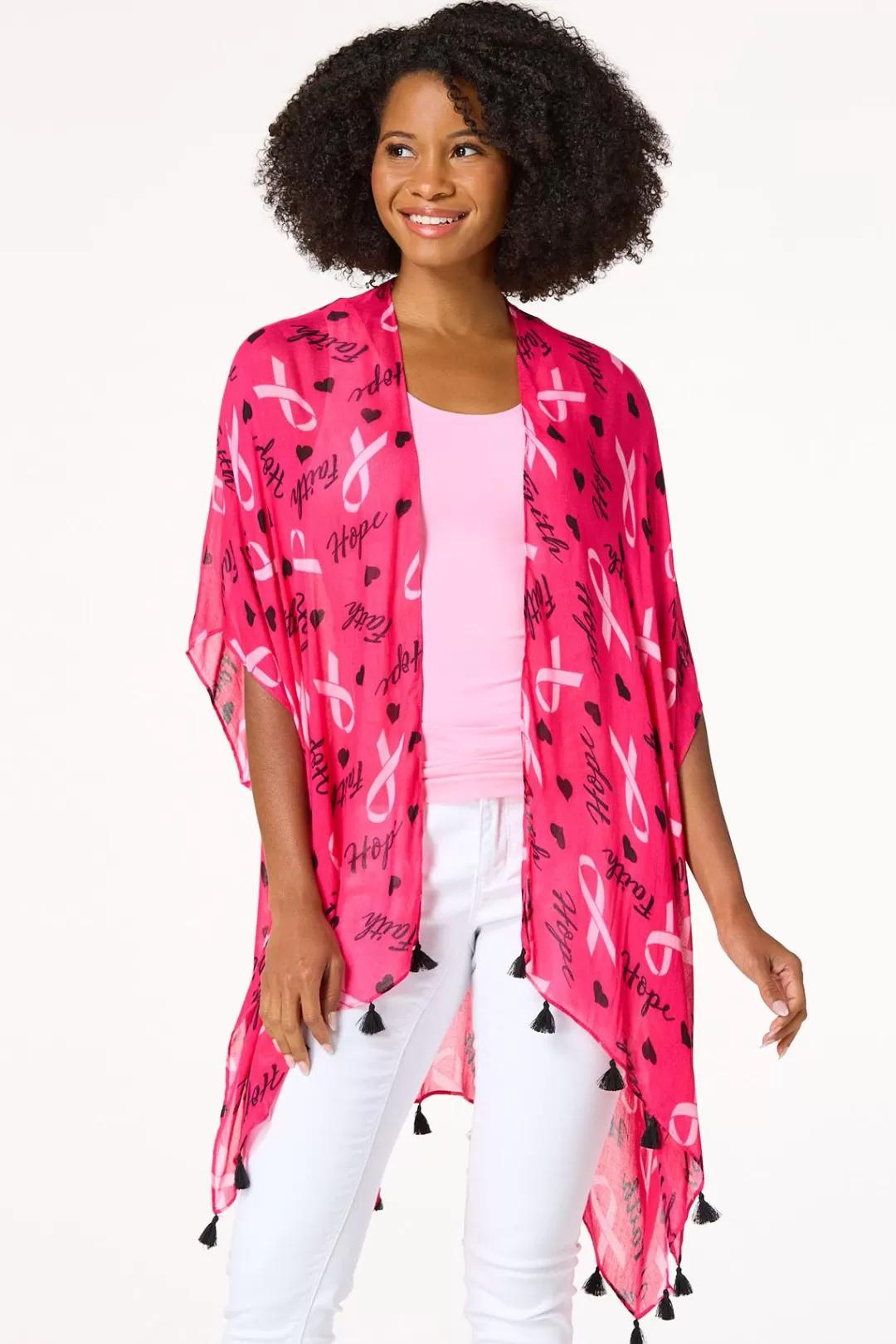 Cato Cover Ups | Tops | Awareness Print Kimono