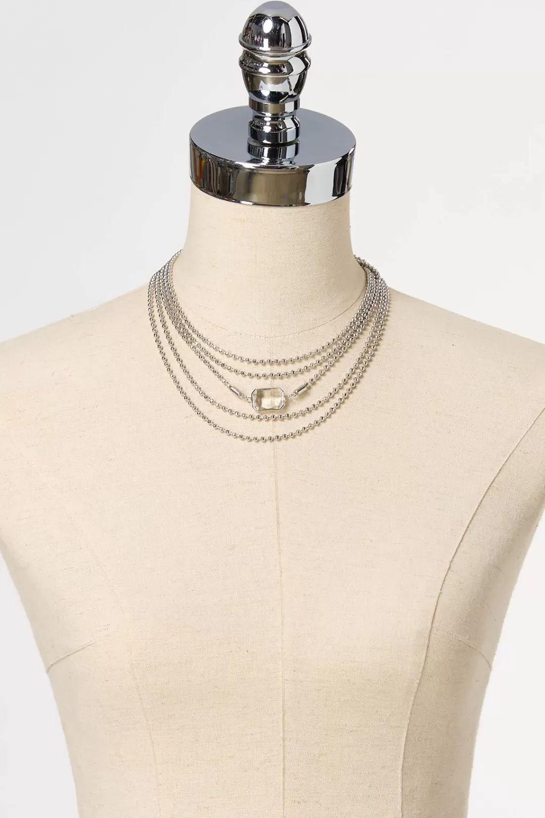 Cato Necklaces | Ball Chain Layered Short Necklace