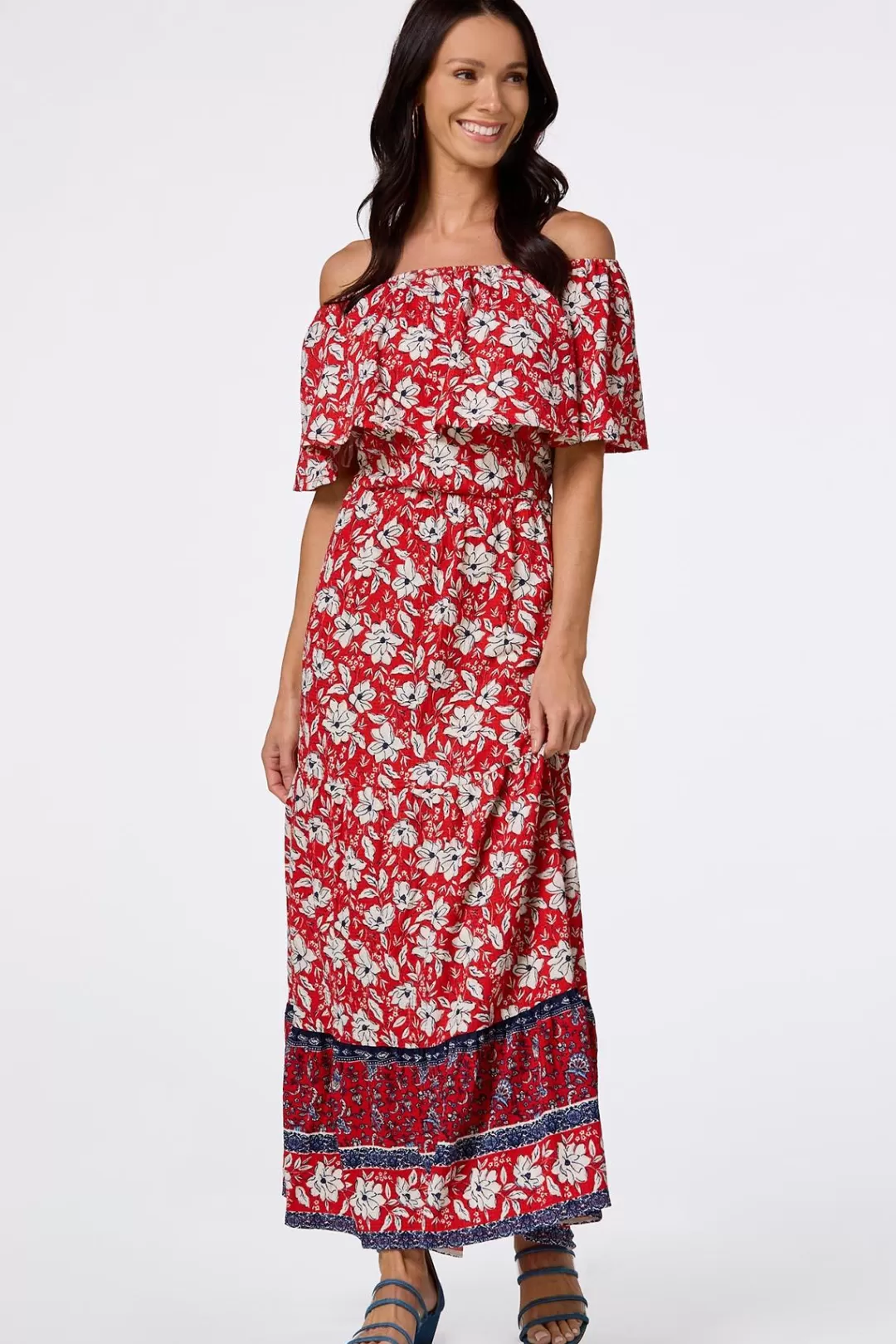 Cato Dresses | Bandana Floral Maxi Dress