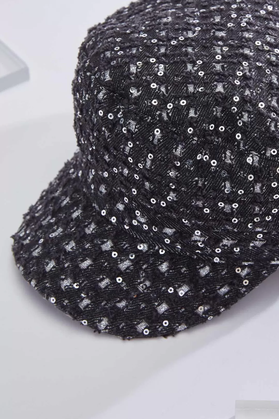 Cato Hats & Hair | Black Denim Sequin Cabbie Hat