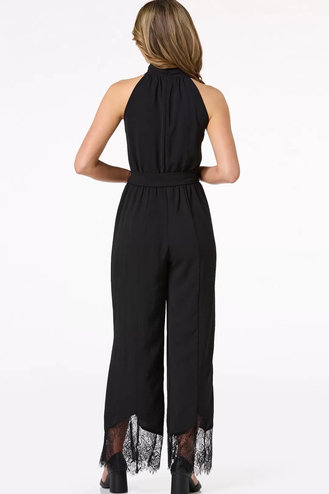 Cato Dresses | Black Mock Neck Jumpsuit