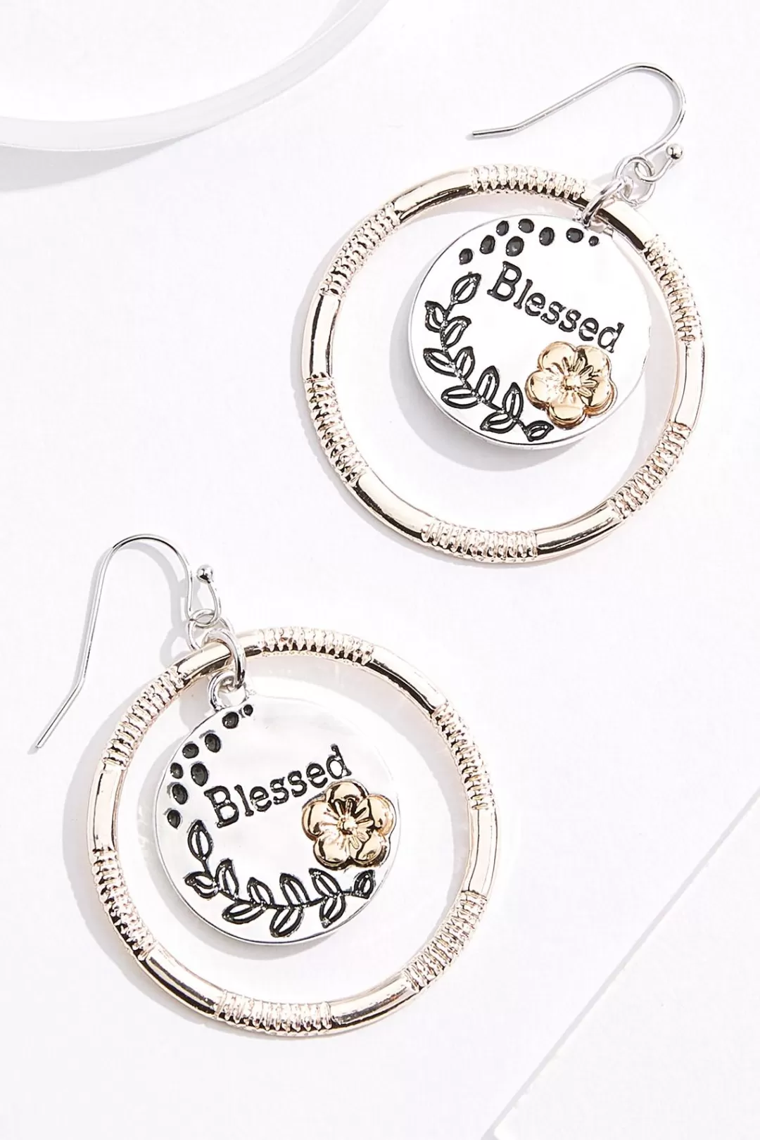 Cato Inspirational | Earrings | Blessed Circle Earrings