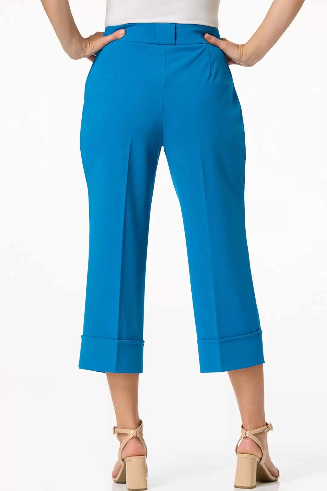 Cato Suiting | Pants | Blue Cropped Trousers