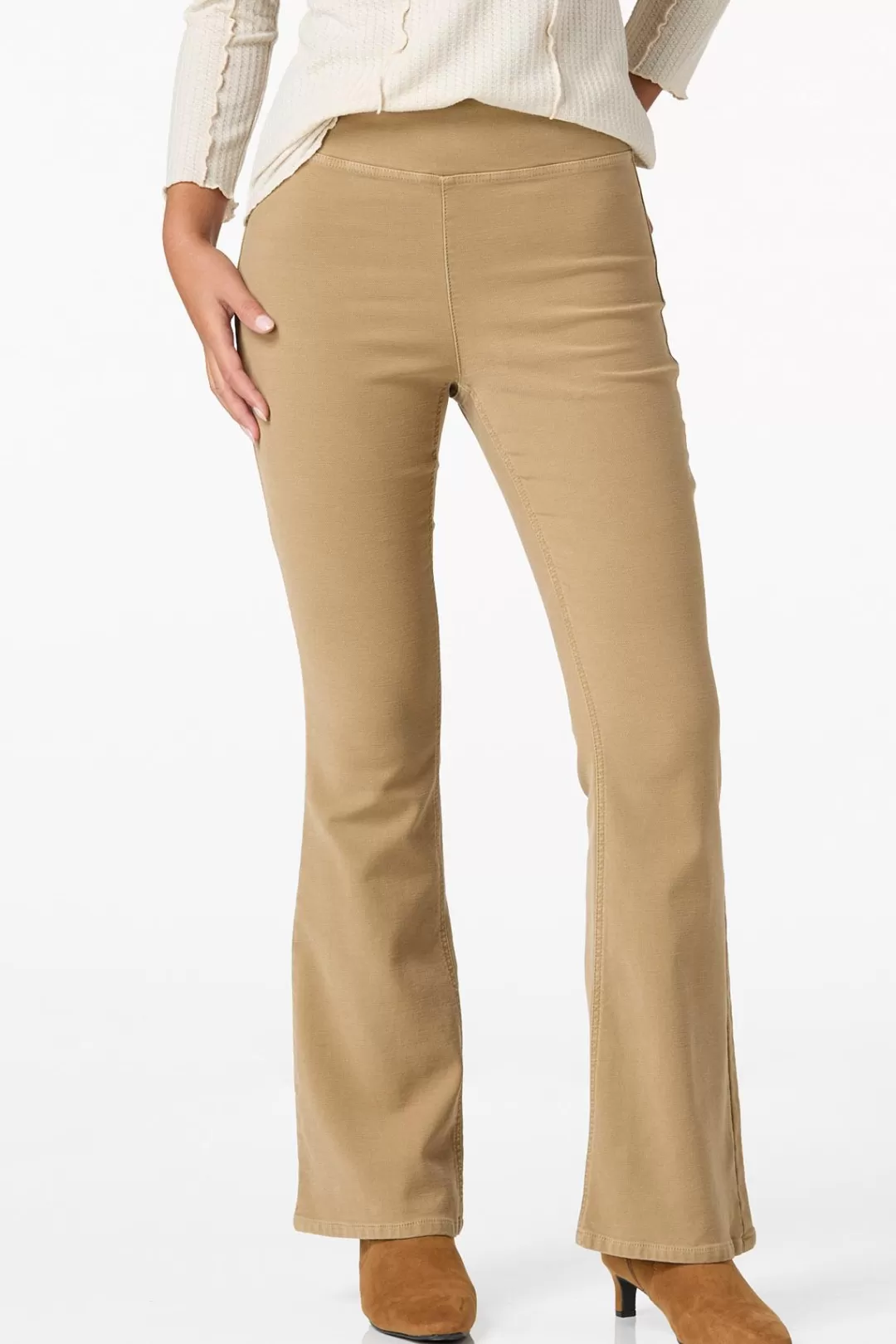 Cato Pants | Flare Pull- On Pants