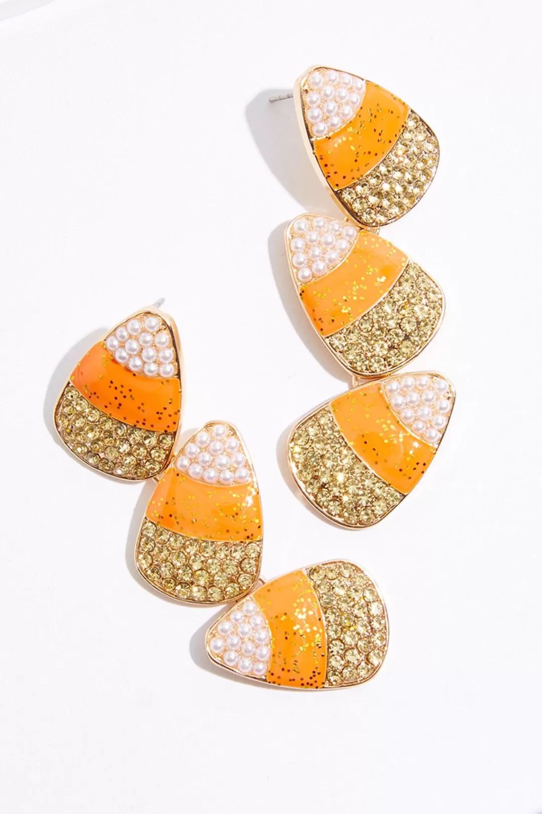 Cato Earrings | Candy Corn Linear Earrings