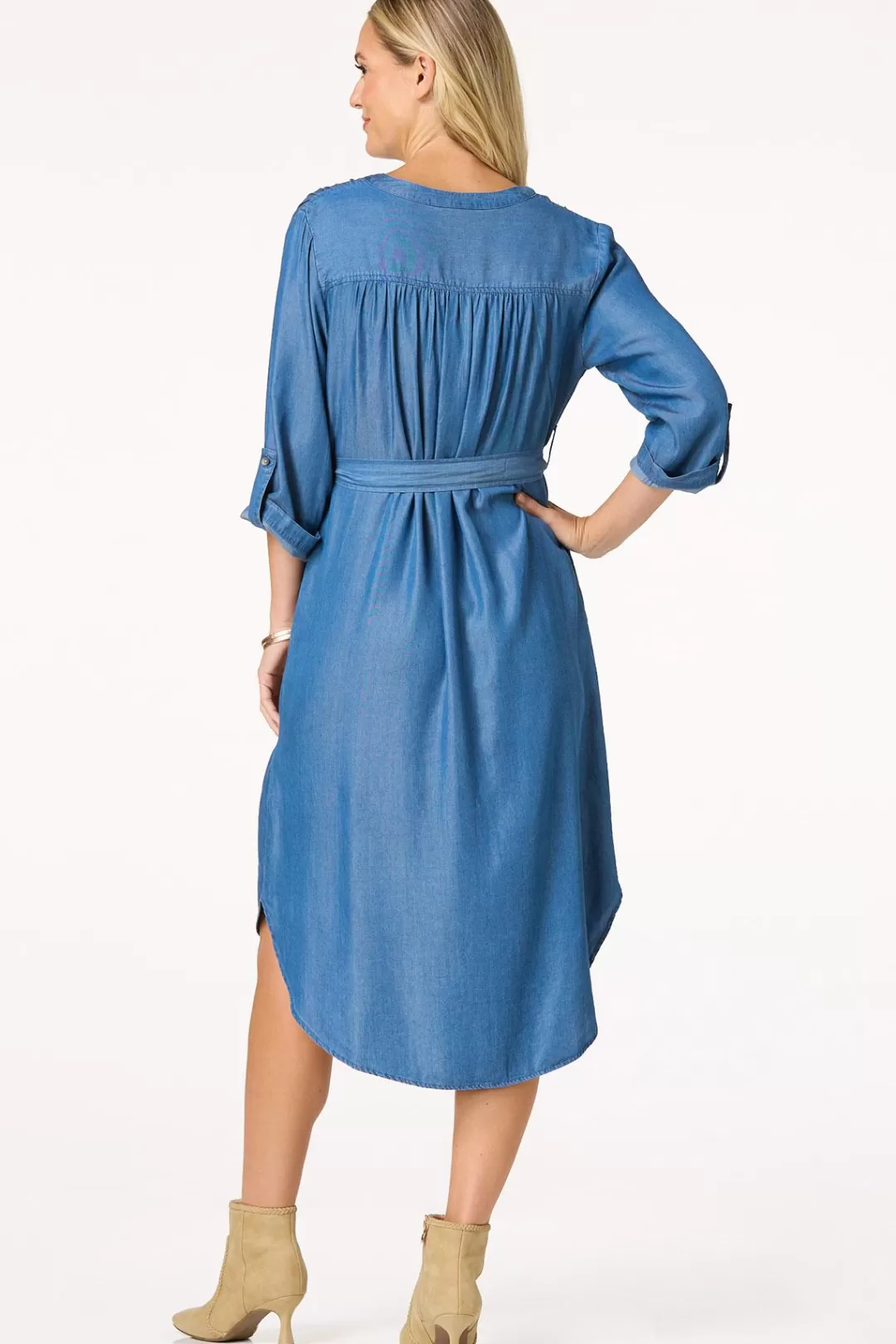 Cato Dresses | Chambray Shirt Dress