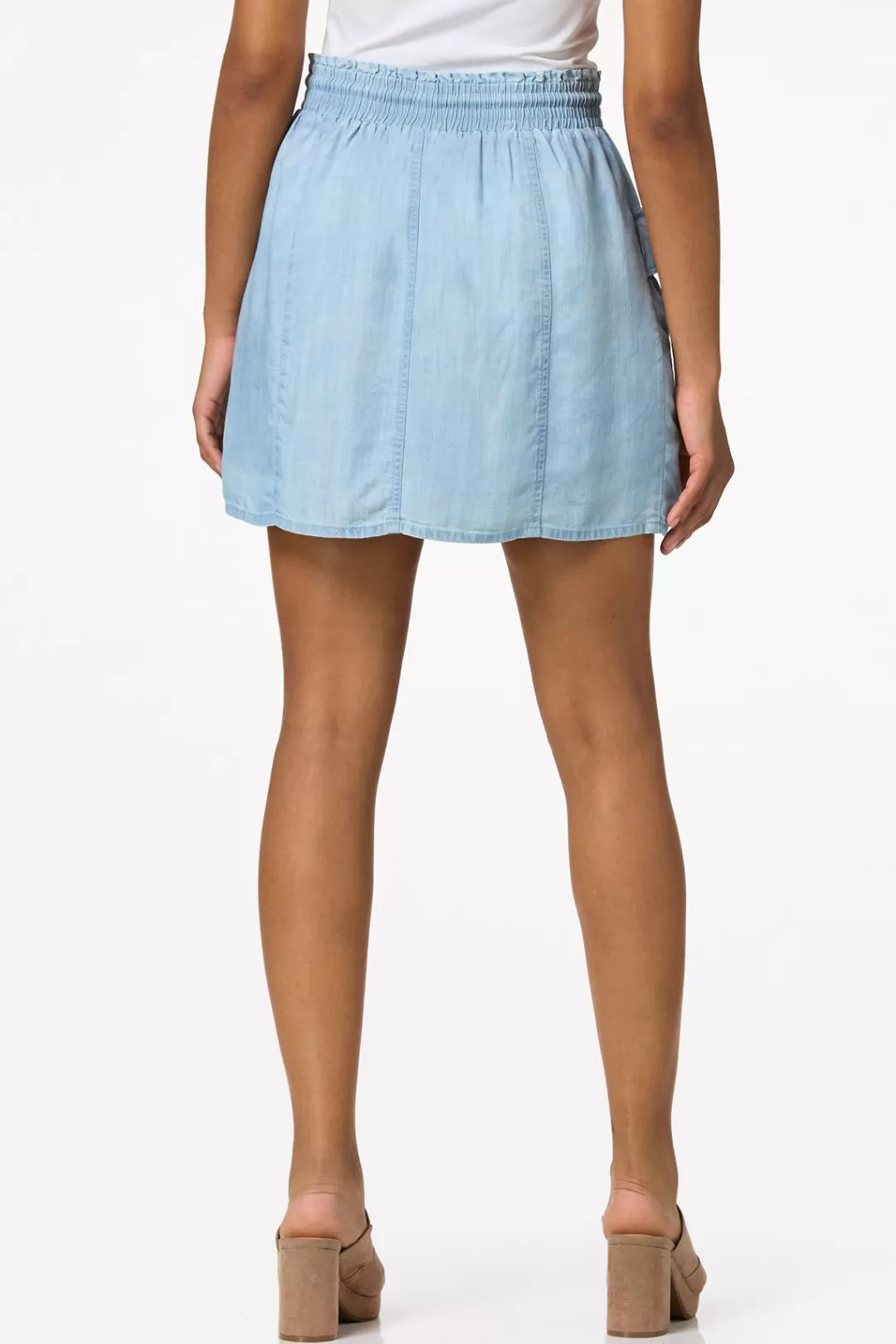 Cato Shorts | Skirts | Chambray Utility Skort