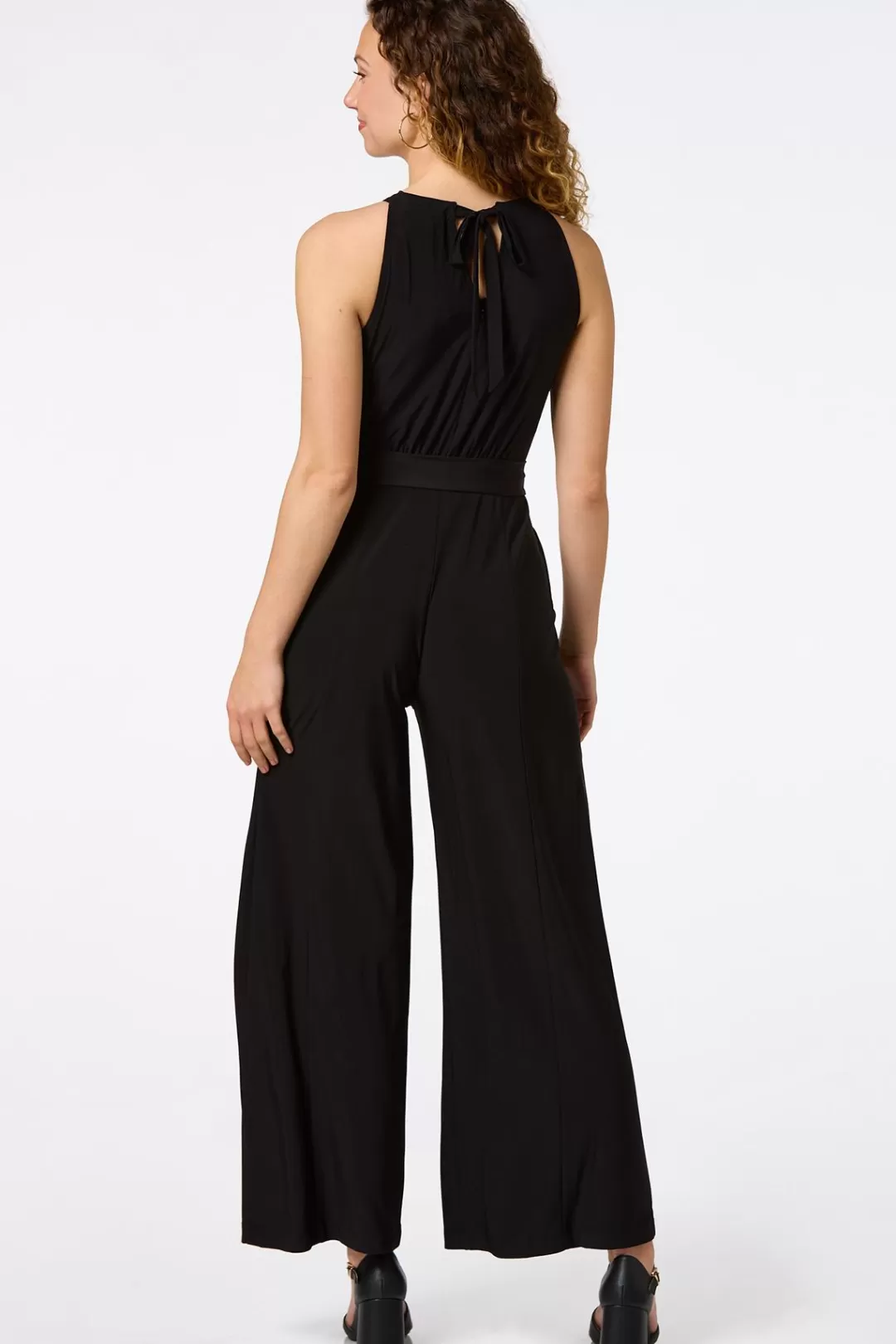 Cato Dresses | Cleo Tie Waist Jumpsuit