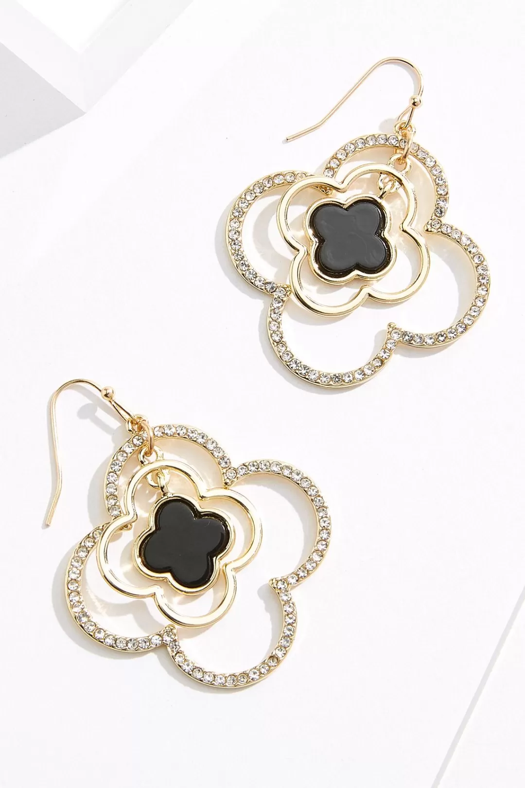 Cato Earrings | Clover Halo Earrings