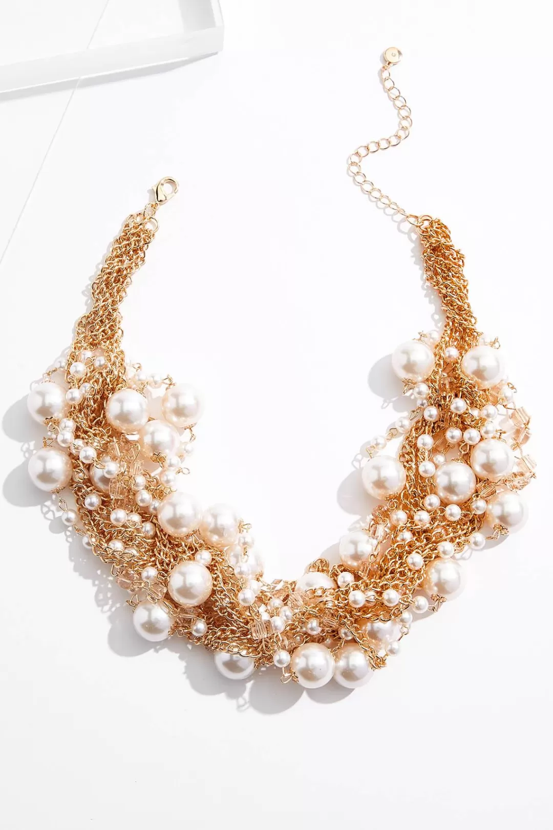 Cato Necklaces | Clustered Pearl Short Necklace