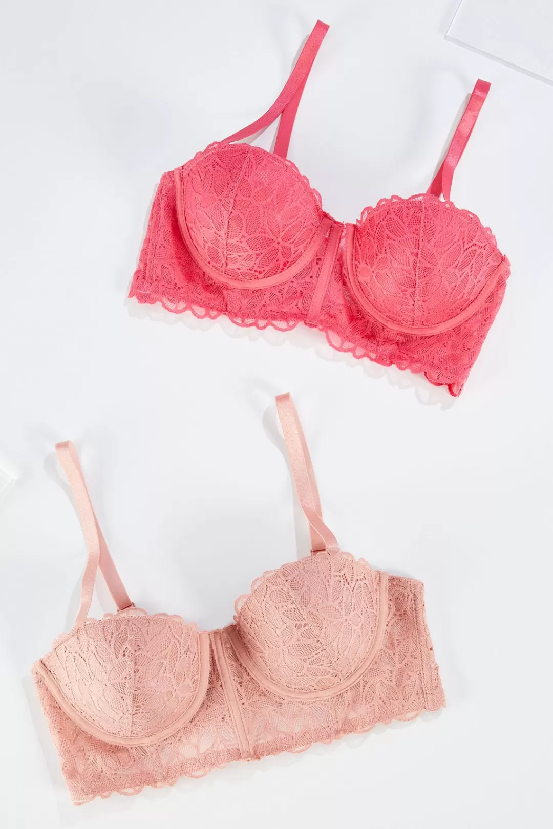 Cato Intimates | Pink Lace Convertible Bra Set