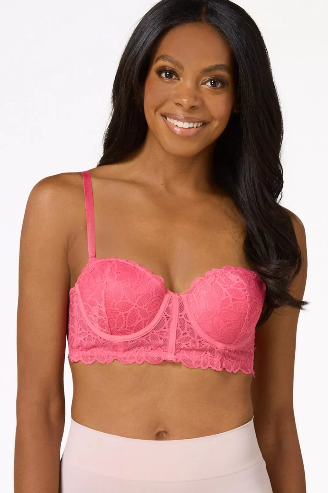 Cato Intimates | Pink Lace Convertible Bra Set