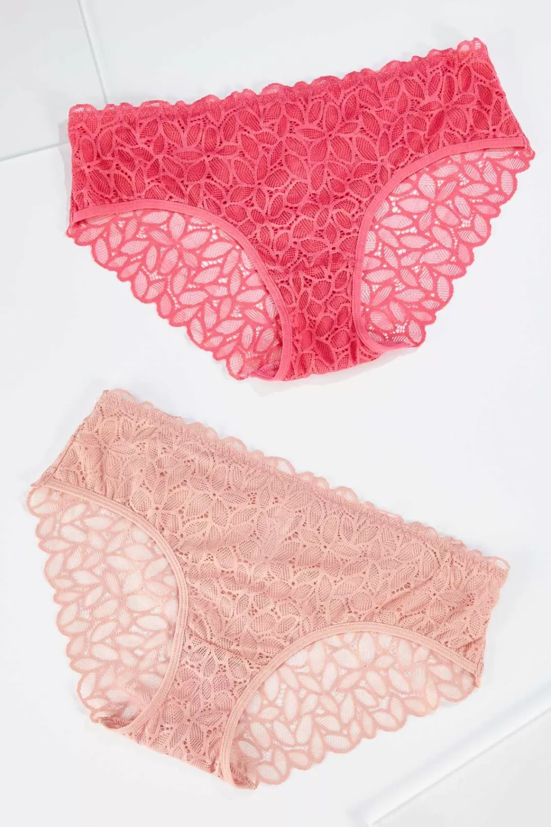 Cato Intimates | Pink Lace Hipster Panty Set