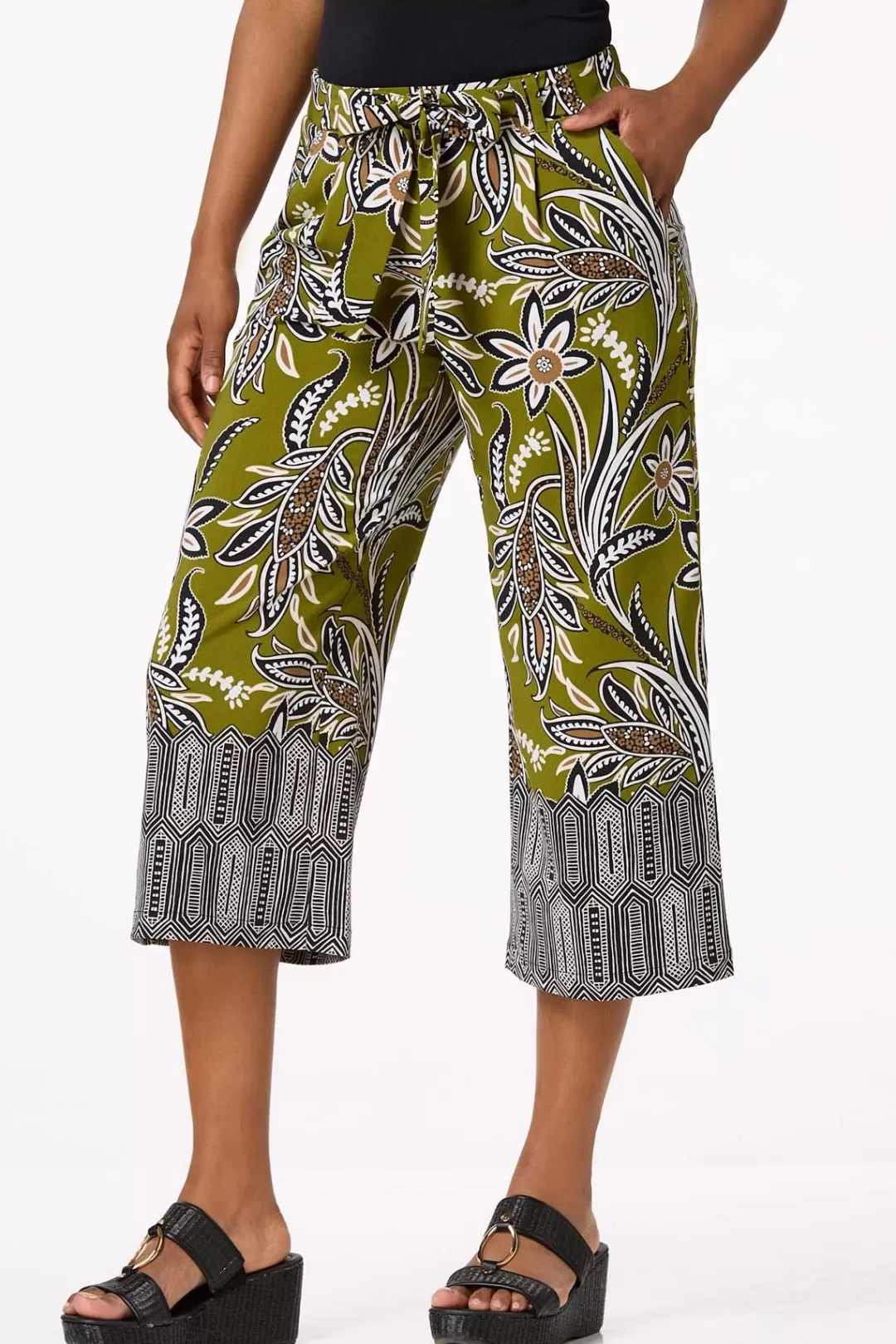 Cato Pants | Cropped Floral Adventure Pants