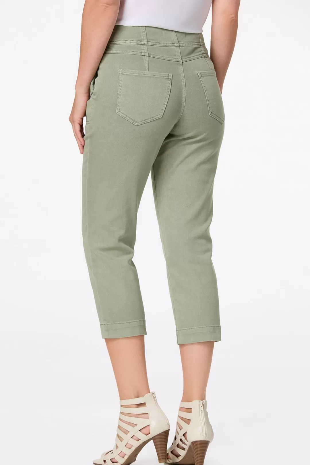 Cato Jeans | Cropped Green Jeans