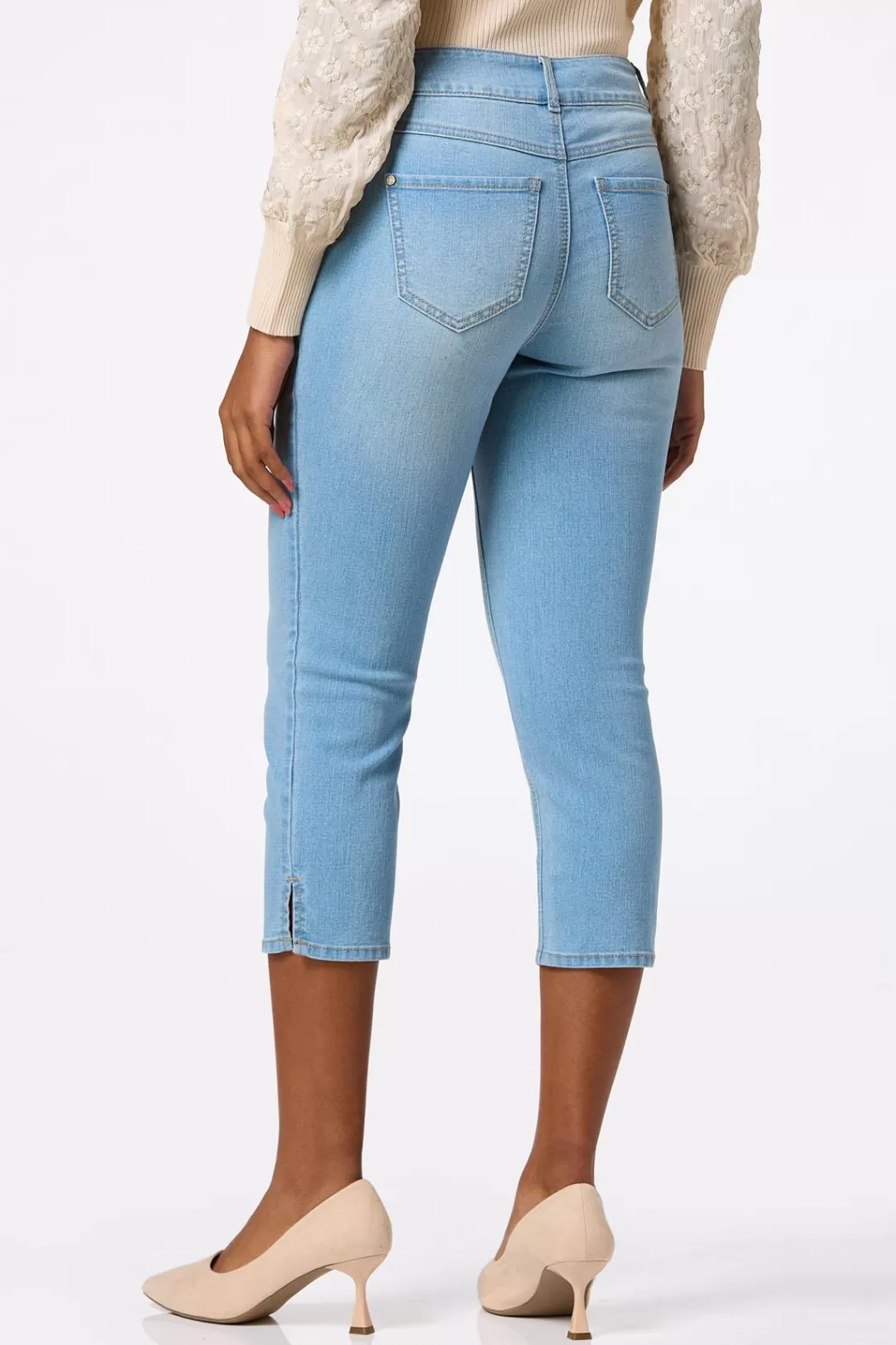 Cato Jeans | Cropped Light Wash Jeans