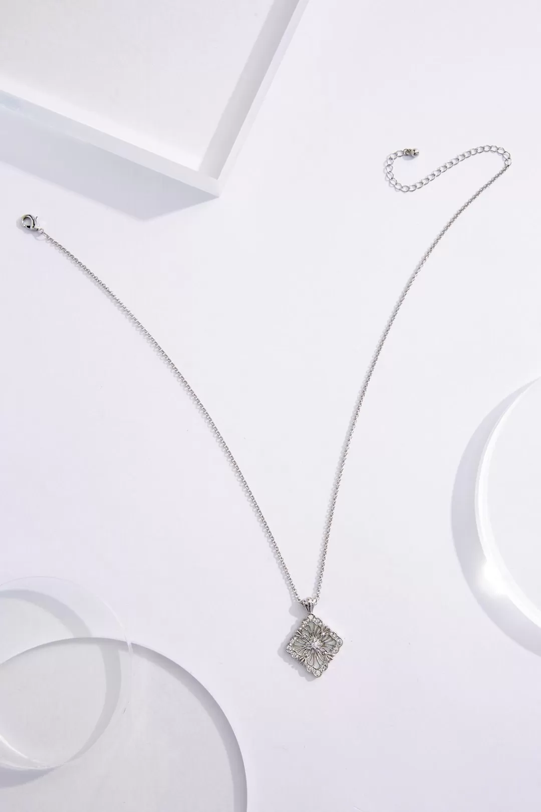 Cato Necklaces | Cubic Zirconia Antique Pendant Necklace