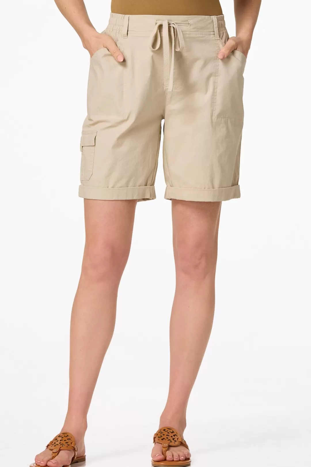 Cato Shorts | Cuffed Bermuda Shorts