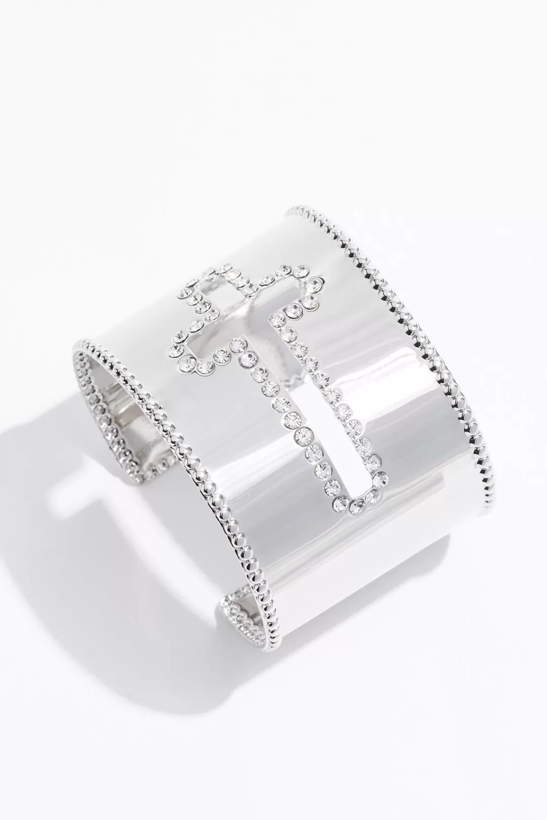 Cato Inspirational | Bracelets | Cutout Cross Cuff Bracelet