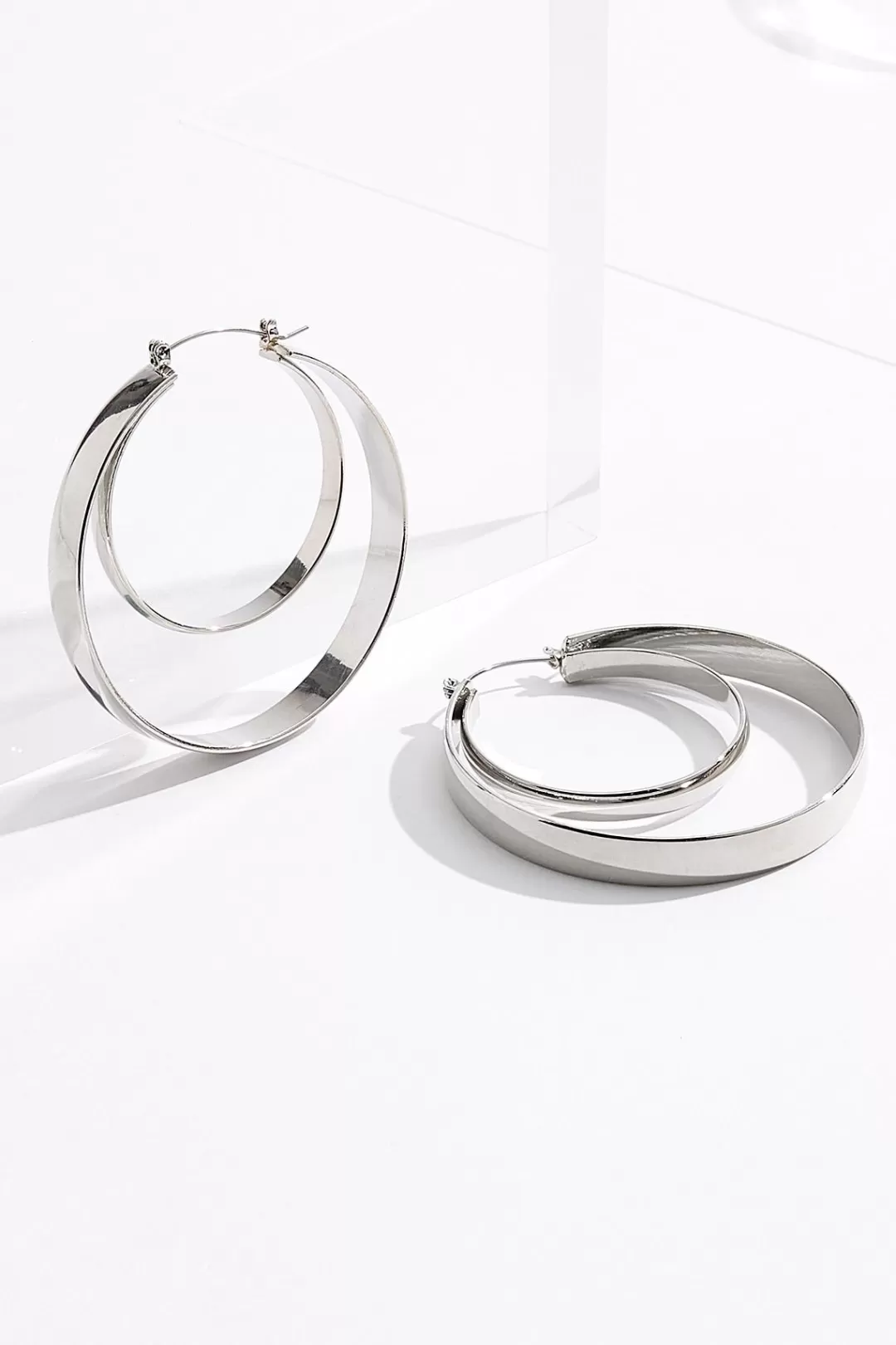 Cato Earrings | Cutout Layered Hoop Earrings