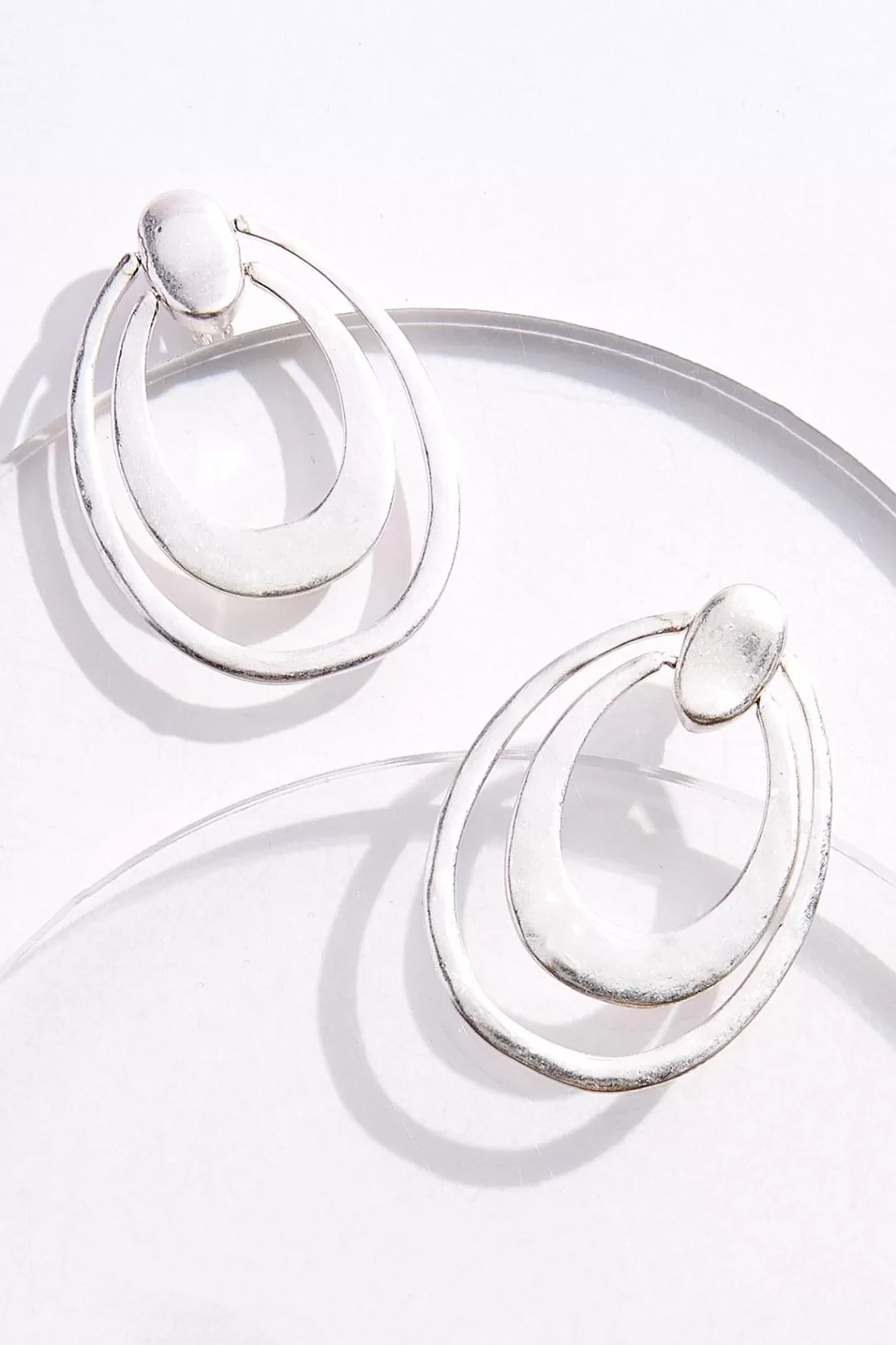 Cato Earrings | Cutout Oval Clip- On Earrings