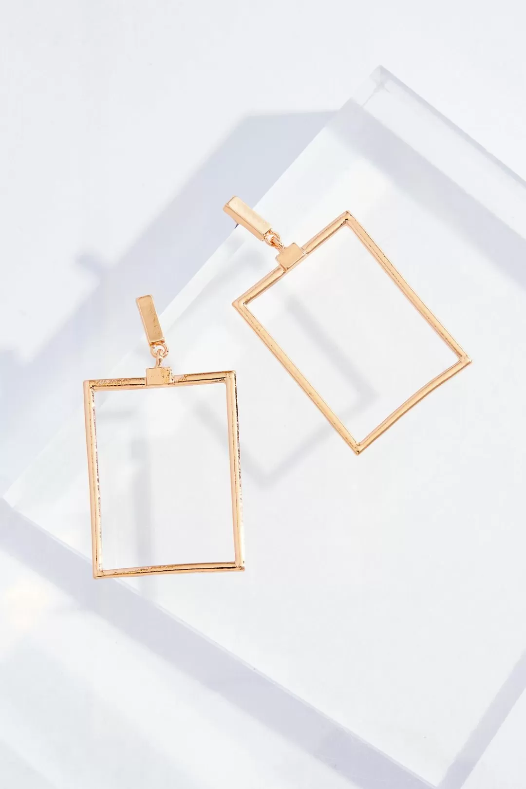 Cato Earrings | Cutout Rectangle Earrings