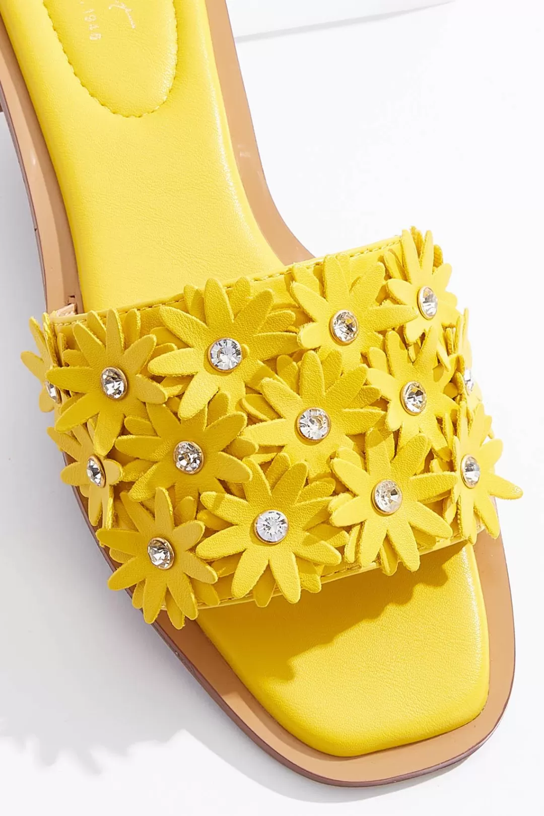 Cato Sandals | Flats | 3d Flower Slide Sandals