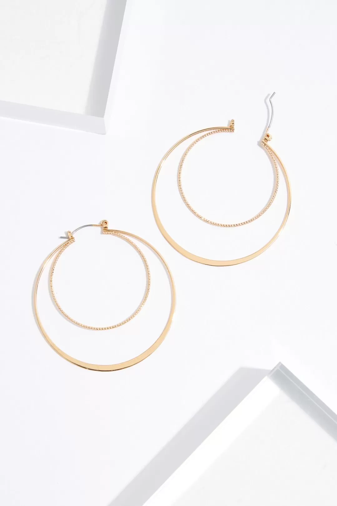 Cato Earrings | Delicate Row Hoop Earrings