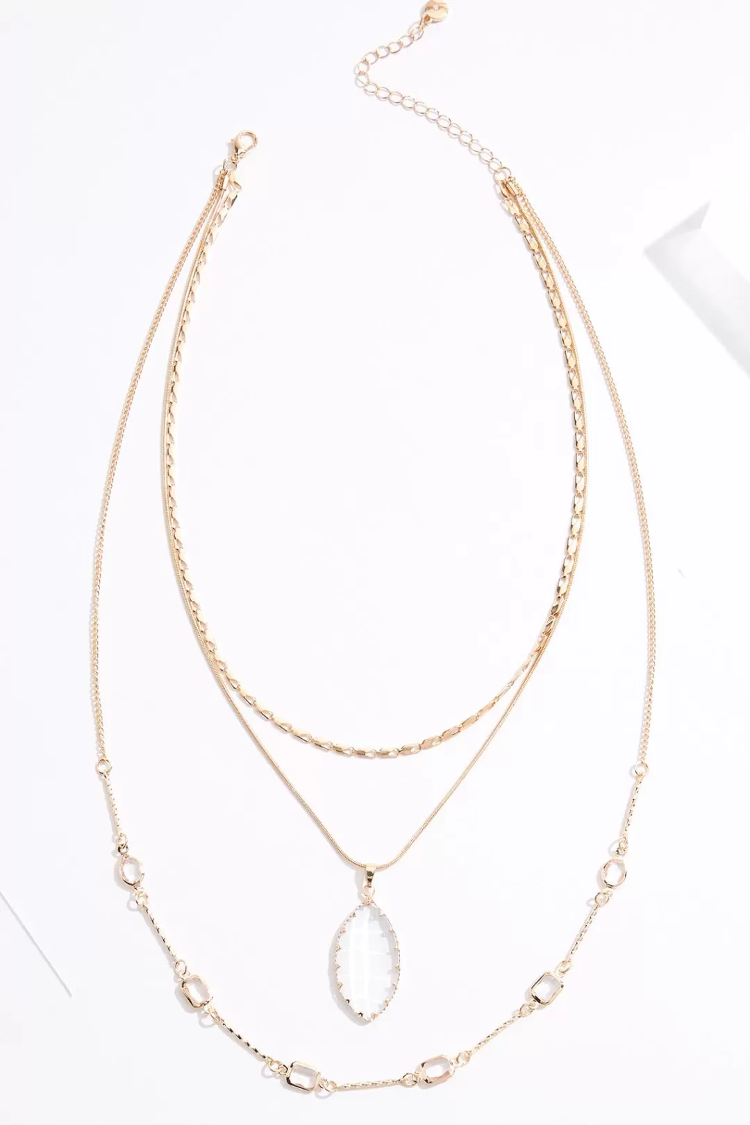 Cato Necklaces | Delicate Layered Faceted Glass Necklace