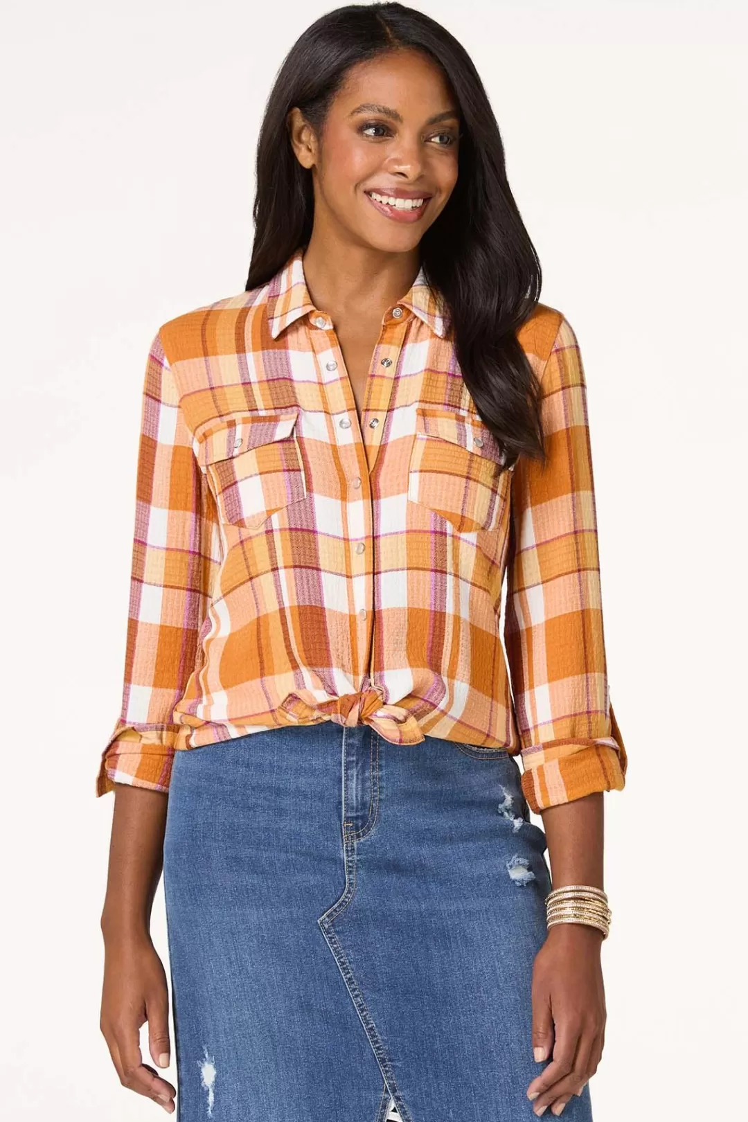 Cato Tops | Plaid Shirt