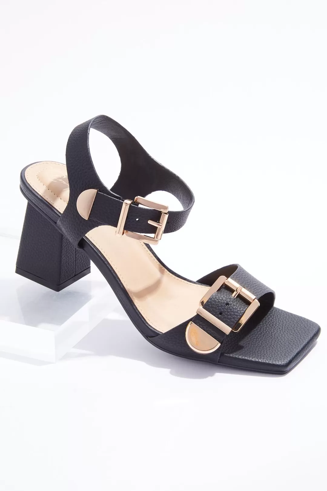 Cato Heels | Sandals | Double Buckle Heeled Sandals