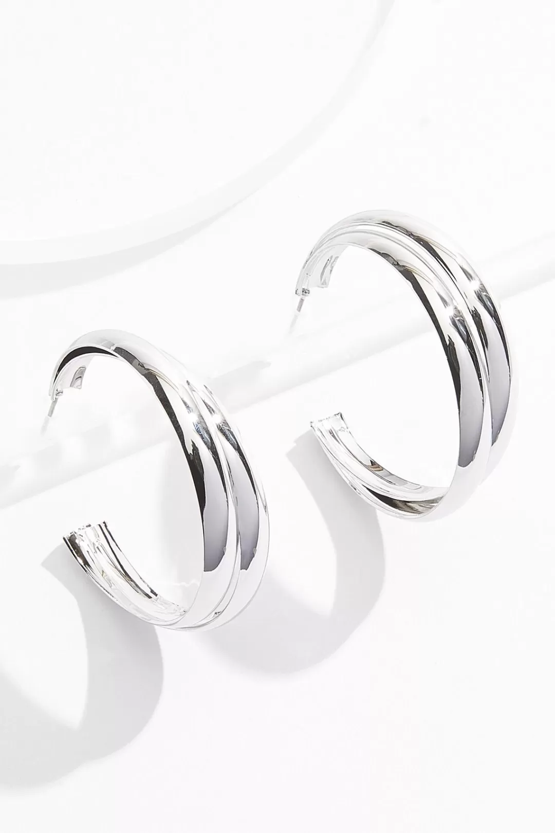 Cato Earrings | Double Row Hoop Earrings