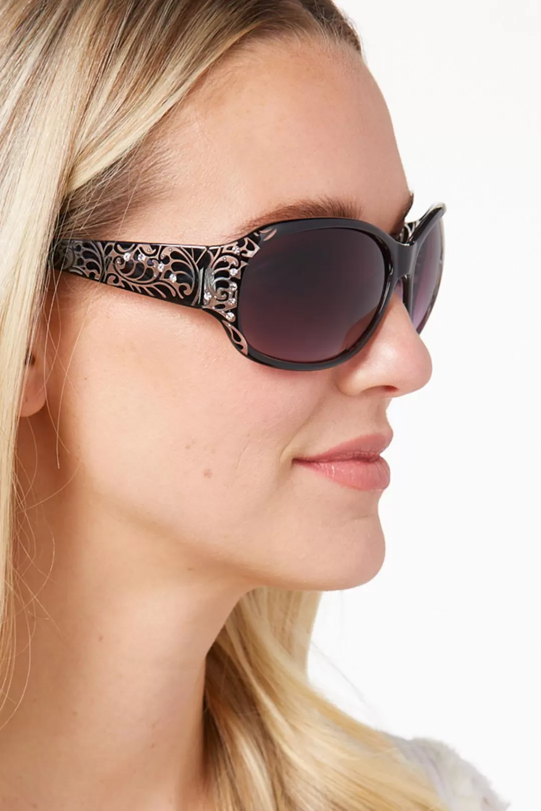 Cato Sunglasses | Etched Leaf Sunglasses