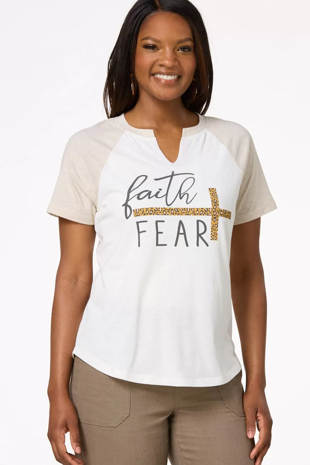 Cato Tops | Faith Over Fear Tee