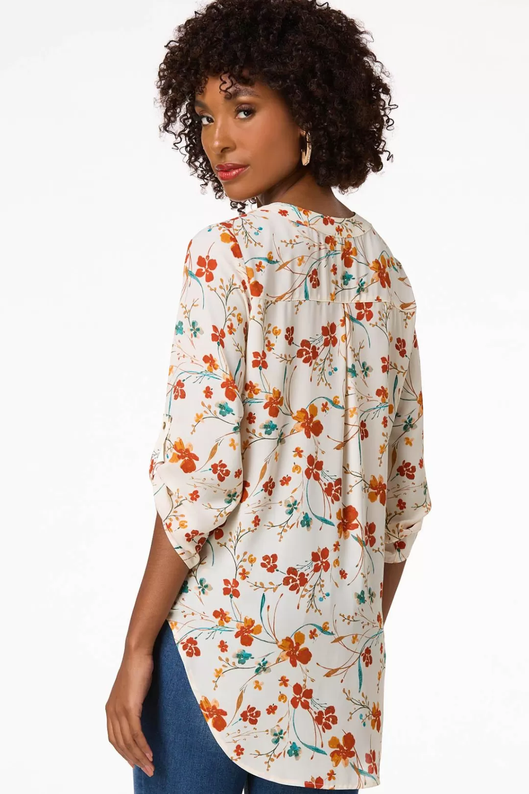 Cato Tops | Fall Floral Tunic