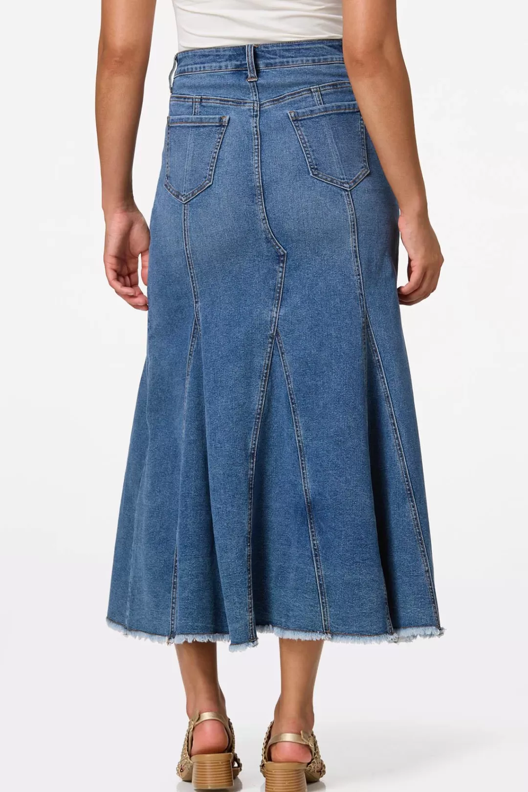 Cato Skirts | Jeans | Fit And Flare Denim Maxi Skirt