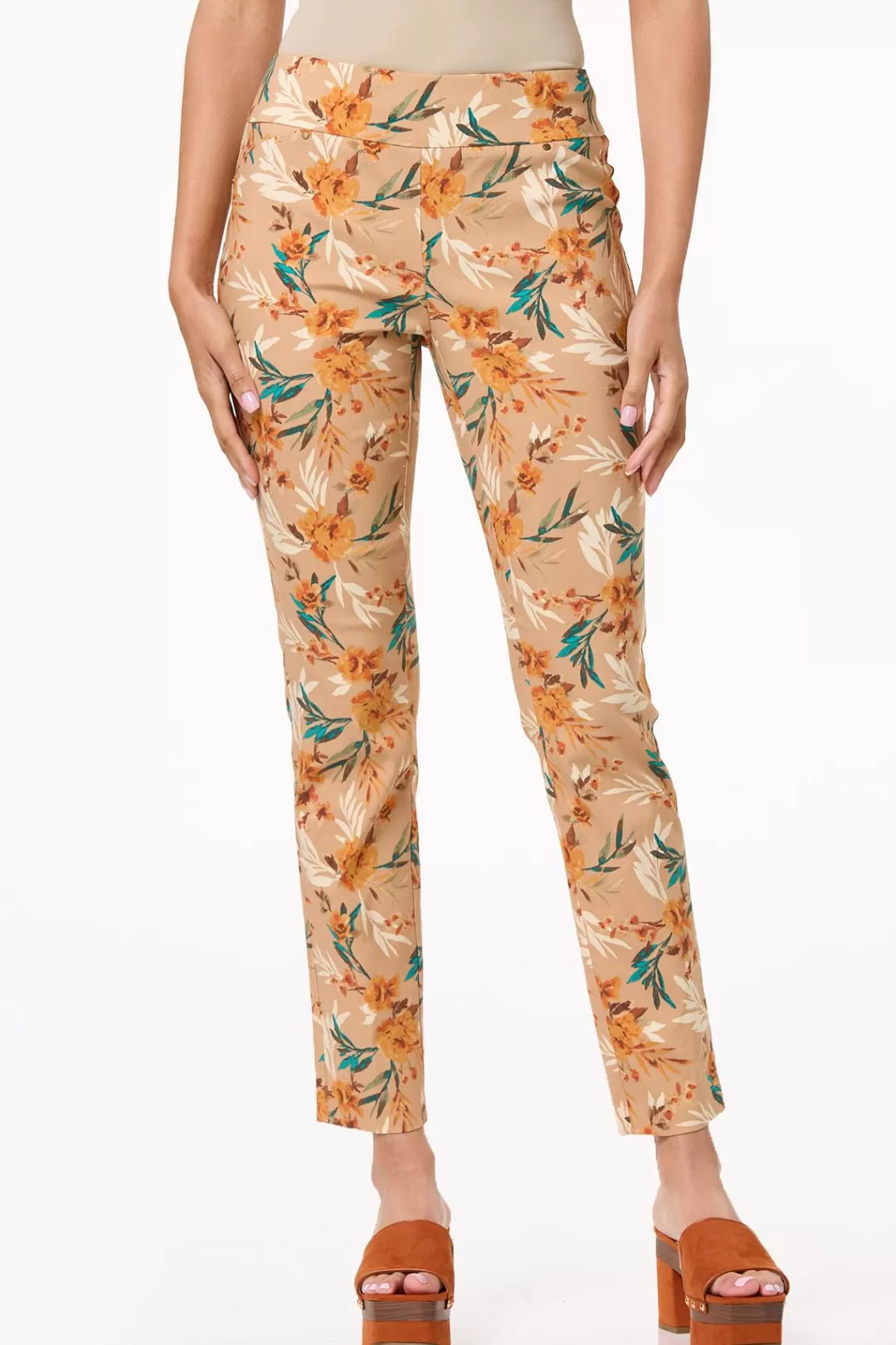 Cato Pants | Floral Bengaline Pants