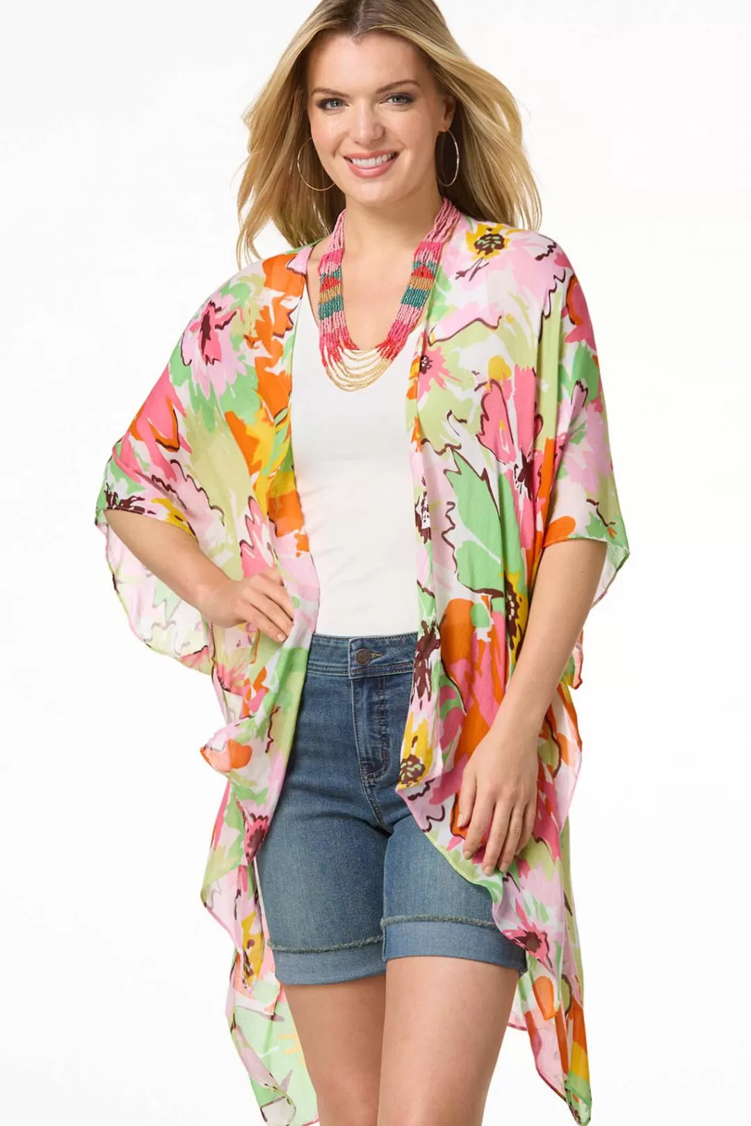 Cato Cover Ups | Tops | Floral Explosion Kimono