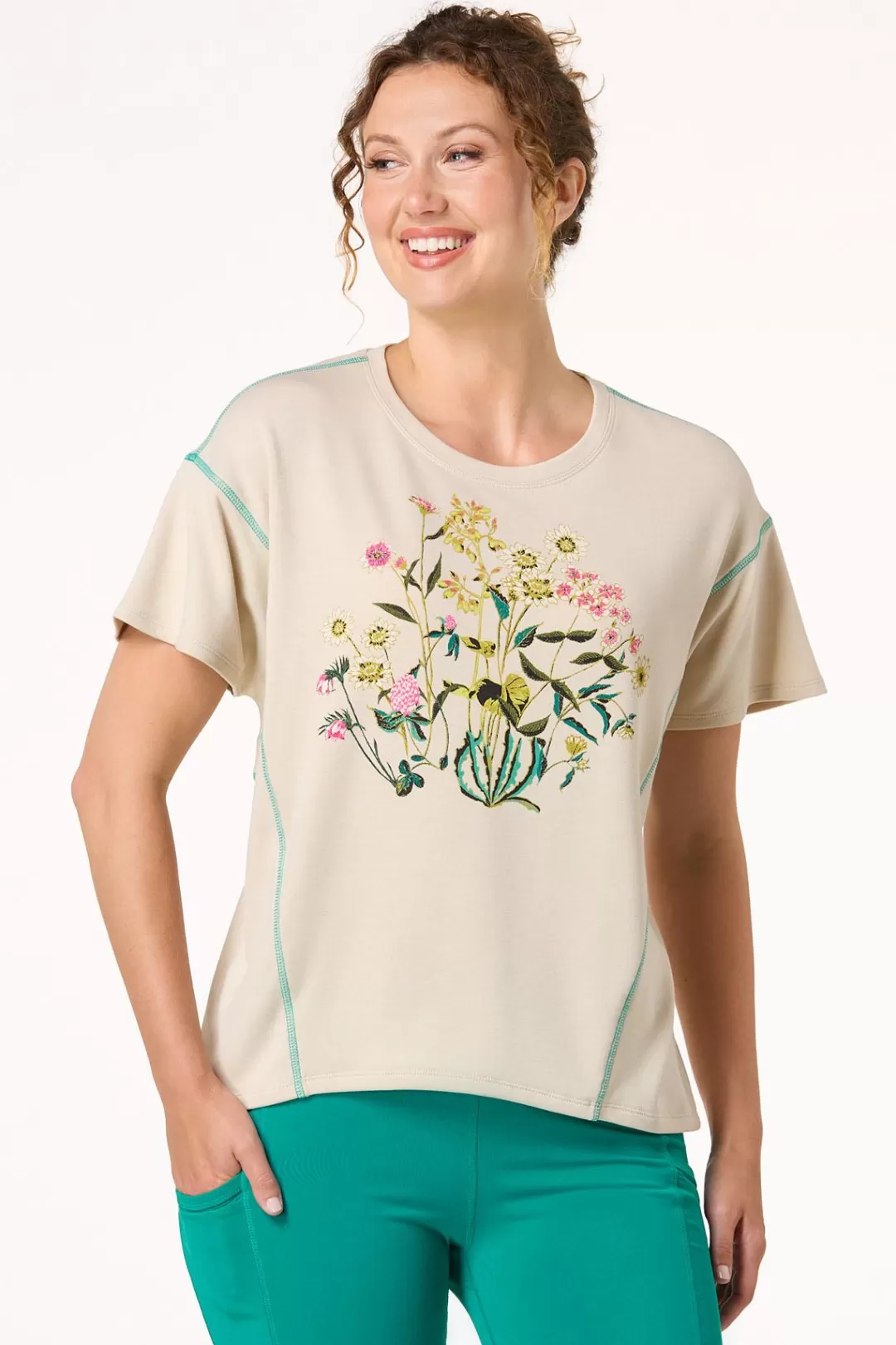 Cato Athleisure | Tops | Flower Garden Top