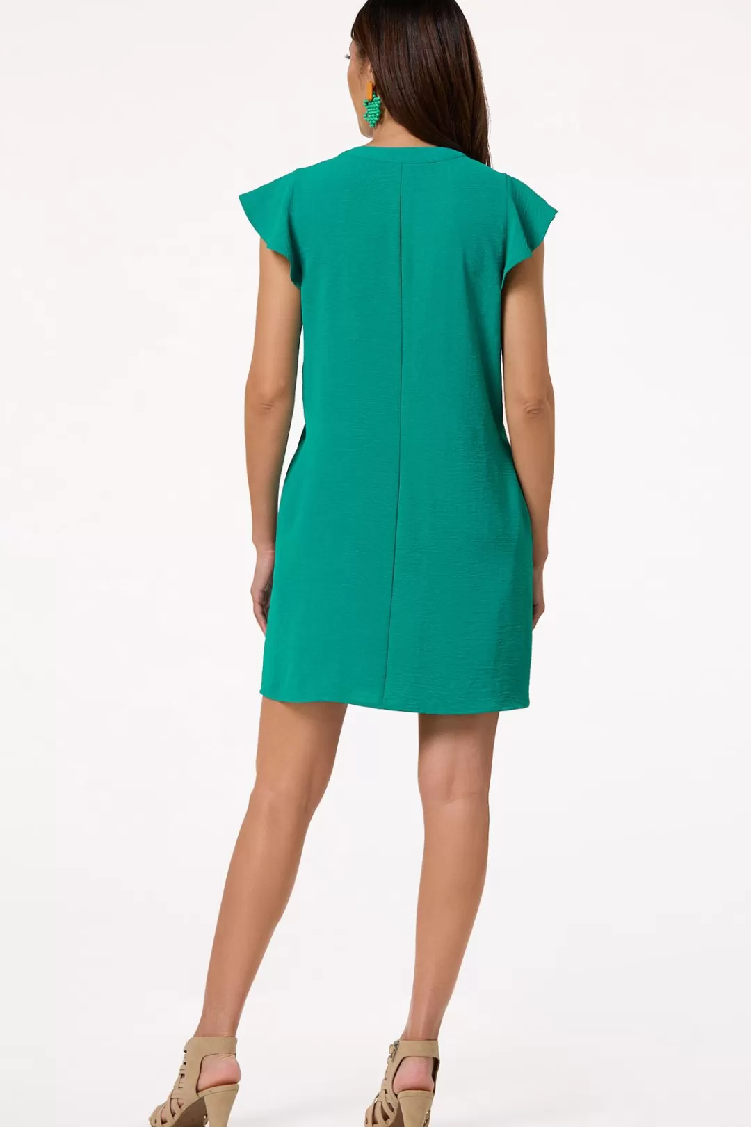 Cato Dresses | Flutter Sleeve Shift Dress