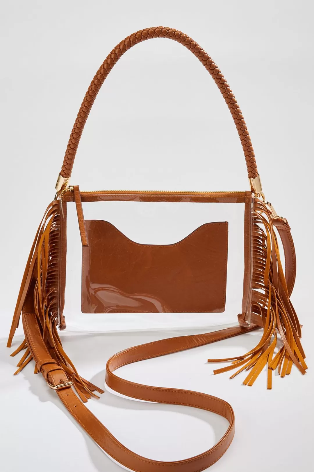 Cato Handbags | Fringe Lucite Crossbody