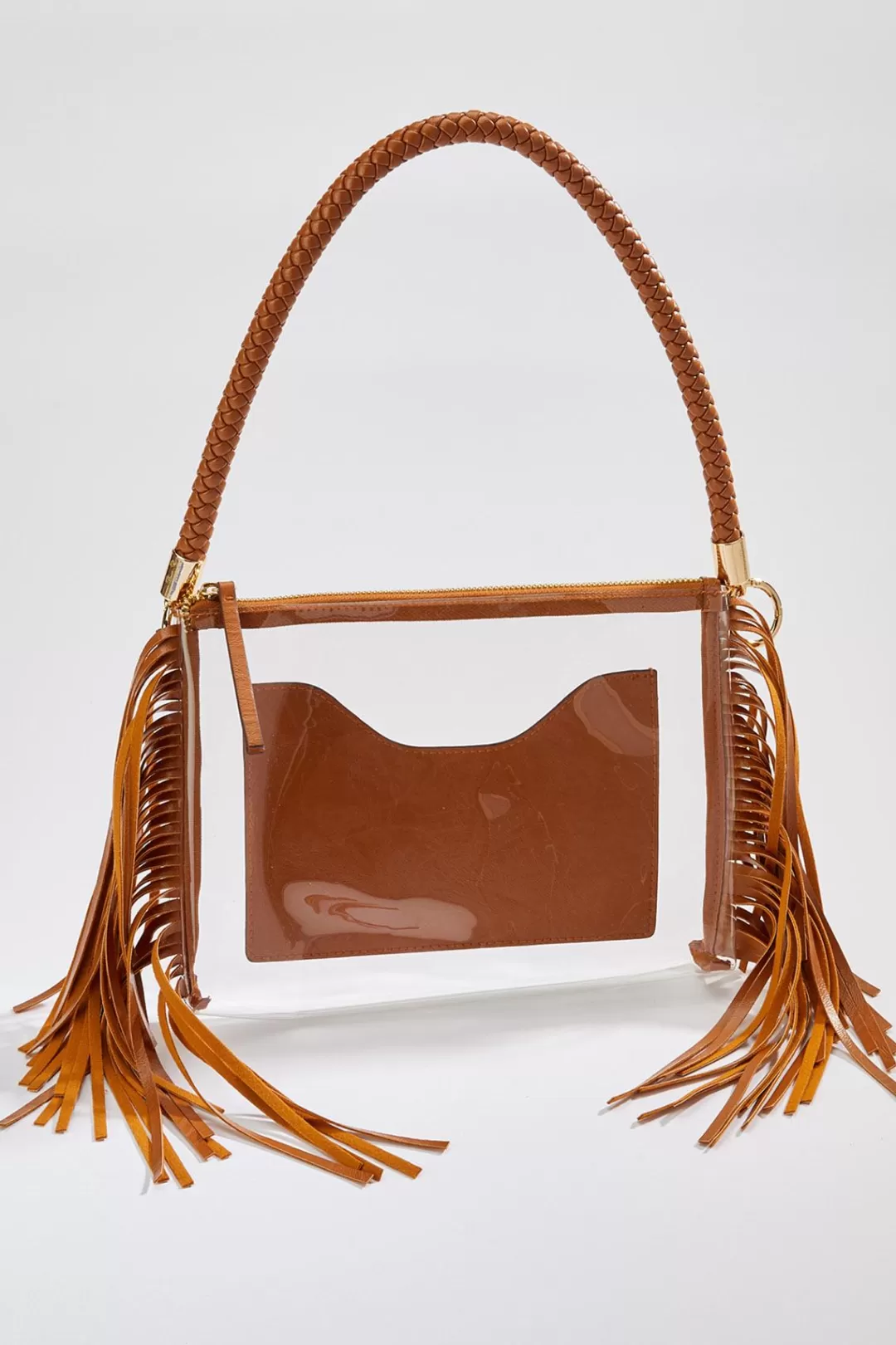 Cato Handbags | Fringe Lucite Crossbody