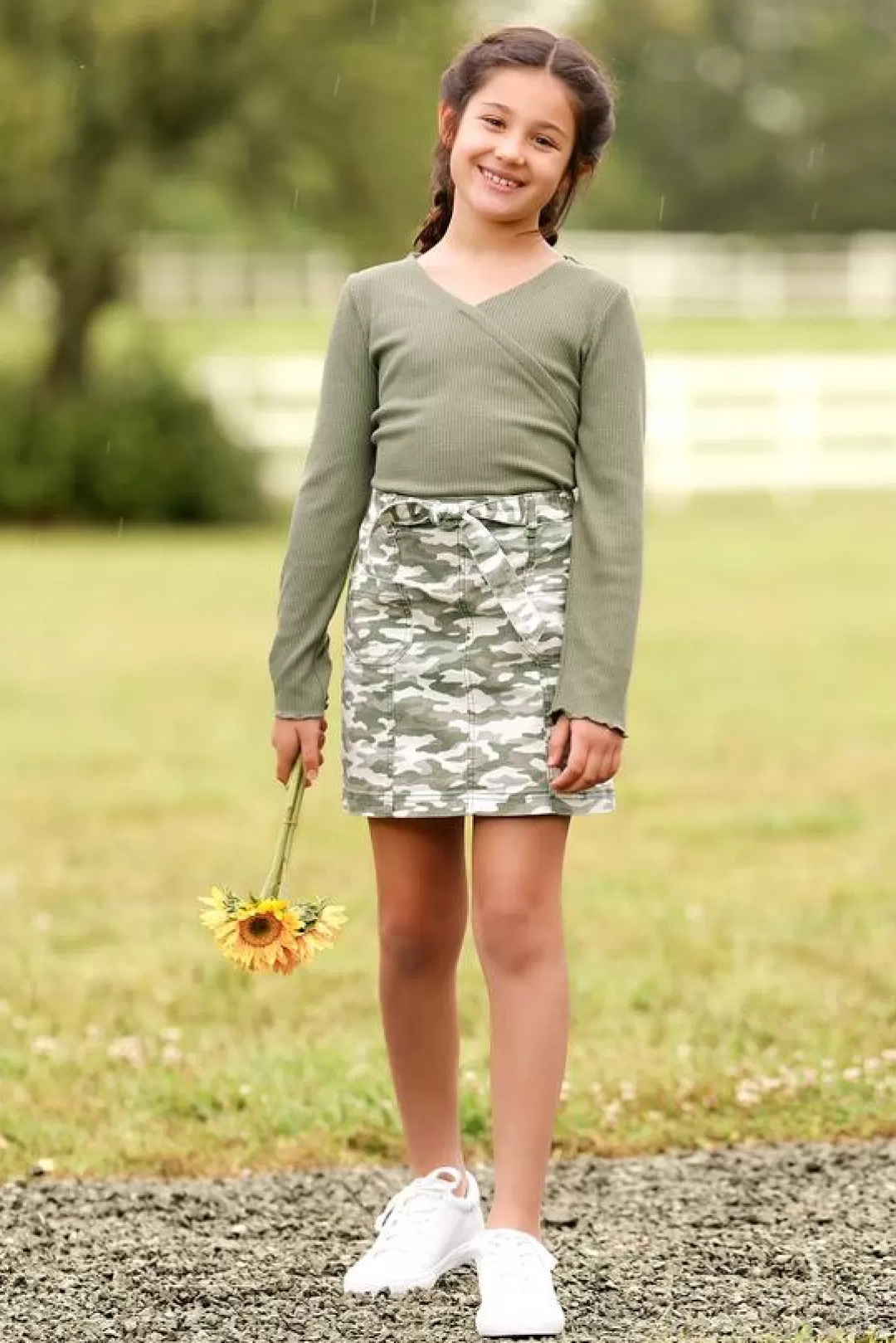 Cato Bottoms | Girls Camo Mini Skirt