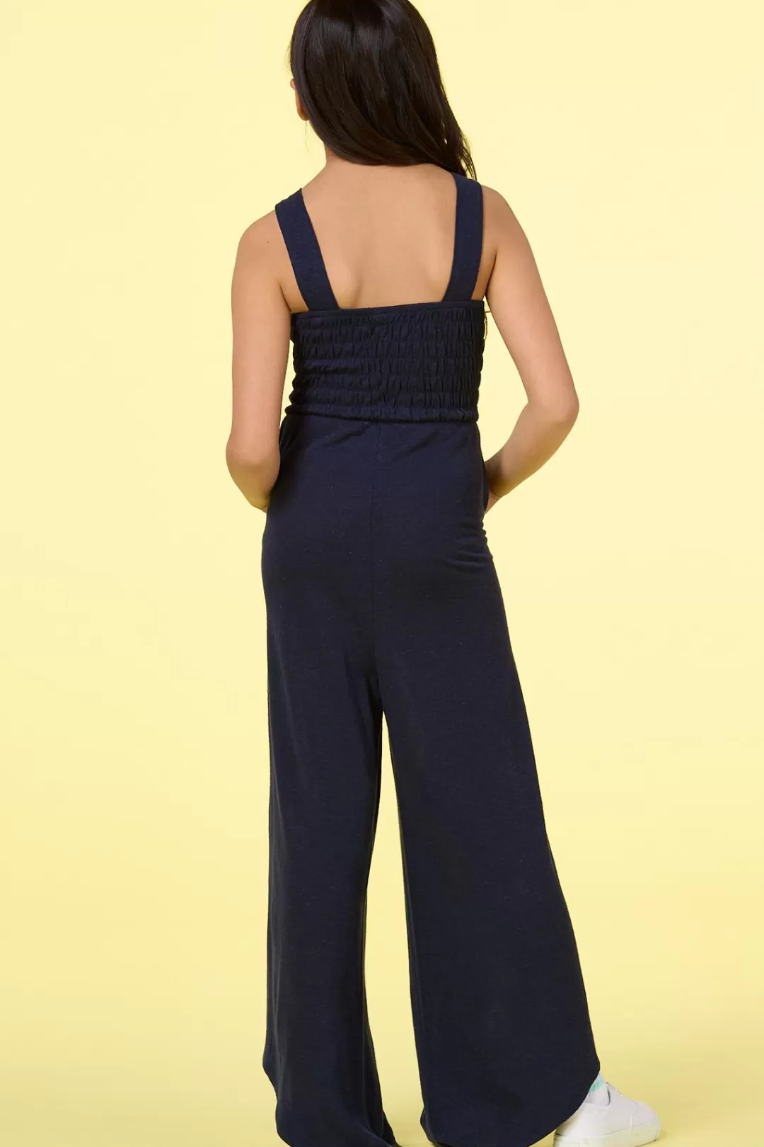 Cato Dresses | Girls Navy Smocked Jumpsuit