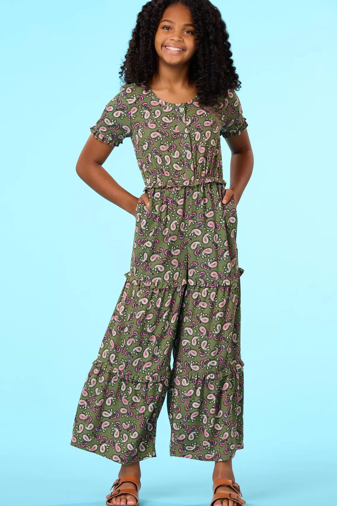 Cato Dresses | Girls Paisley Jumpsuit