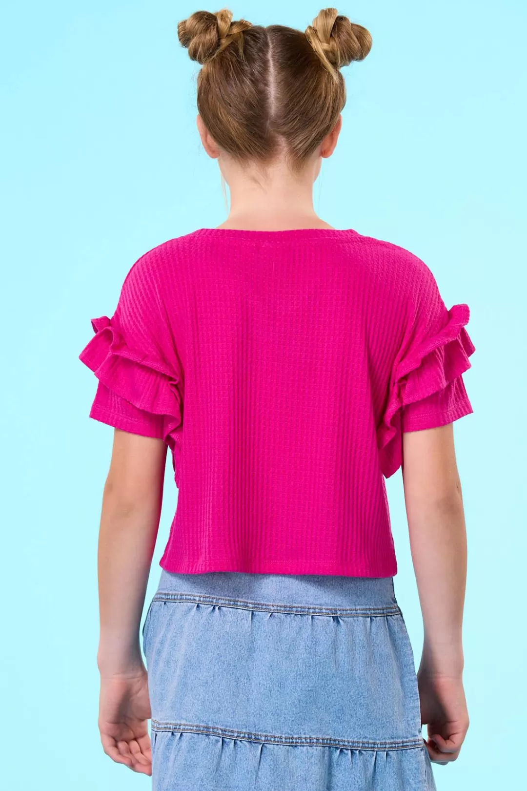 Cato Tops & Jackets | Girls Ruffled Waffle Top