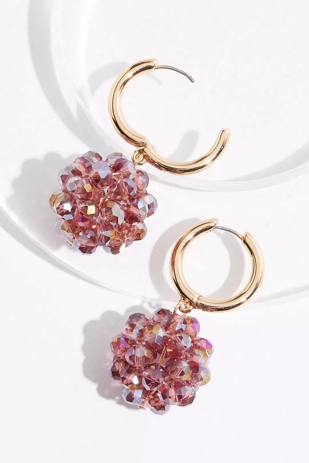 Cato Earrings | Glass Ball Cluster Dangle Earrings